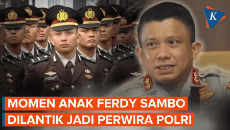 Penampakan Tribrata, Anak Ferdy Sambo Dilantik Prabowo Jadi Perwira Polri