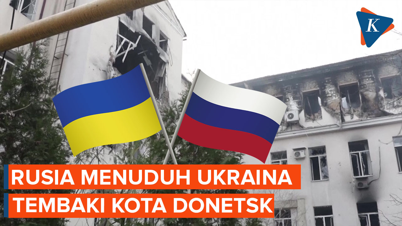 Rusia Tuduh Roket Ukraina Menembaki Kota Donetsk