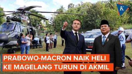 Besok Prabowo-Macron Naik Helikopter ke Magelang, Mendarat Langsung di Akmil
