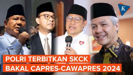 Polri Terbitkan SKCK Prabowo, Ganjar, Anies, dan Cak Imin untuk Daftar Pilpres 2024