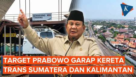 Prabowo Targetkan Segera Bangun Proyek Kereta Trans Sumatera Dan Kalimantan