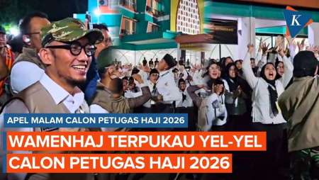 Pimpin Apel Malam Petugas Haji, Wamenhaj Terpukau Yel-yel "Terpesona"