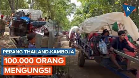 Perang Thailand-Kamboja, 100.000 Orang Tinggalkan Rumah