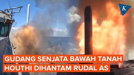 Rudal AS Hantam Gudang Senjata Bawah Tanah Houthi