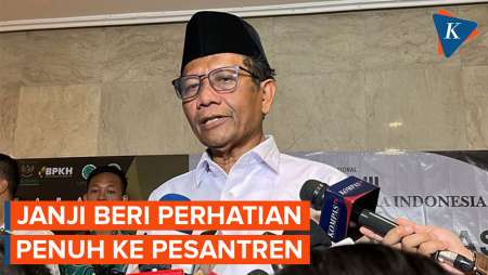 Mahfud Janji Perhatikan Pesantren jika Terpilih pada Pilpres 2024