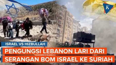 Dibombardir Israel, Pengungsi Lebanon Mulai Melarikan Diri ke Suriah