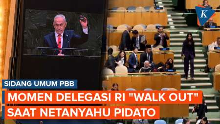 Detik-detik Indonesia "Walk Out" Saat Netanyahu Akan Pidato Di Sidang Umum PBB