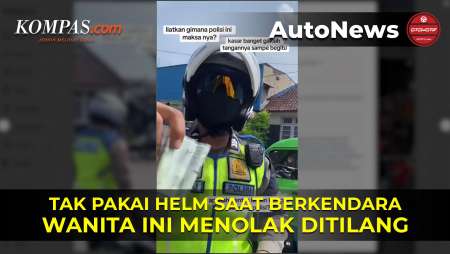 Pengendara Motor Tak Pakai Helm, Menolak Ditilang Alasan Jarak Dekat