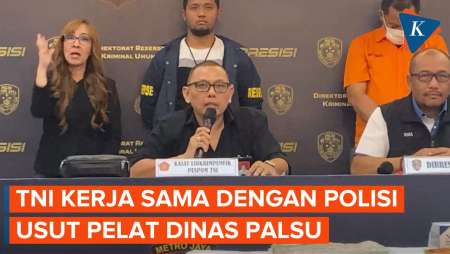 TNI Limpahkan 20 Kasus Kasus Penggunaan Pelat Palsu TNI ke Polda Metro Jaya