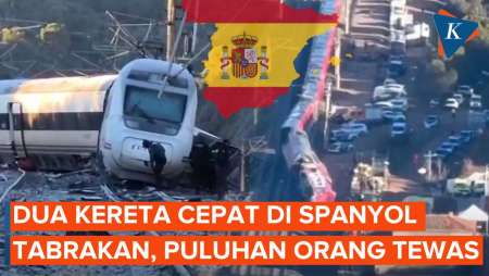 Penampakan 2 Kereta Cepat Spanyol Hancur Usai Bertabrakan, Puluhan Orang Tewas!