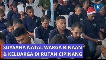 Suasana Khidmat Ibadah Natal Di Rutan Cipinang, Kirim Doa Untuk Sumatera