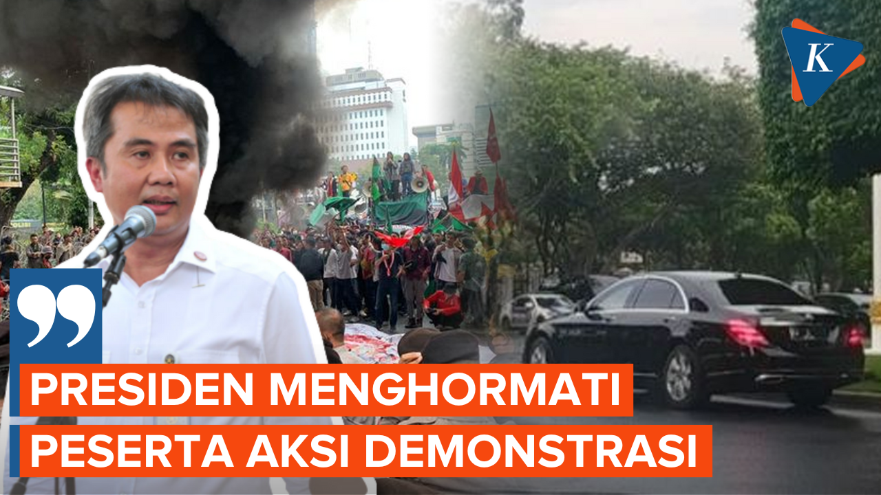 Istana Ungkap Alasan Jokowi Pulang Lewat Belakang saat Ada Demo BBM