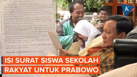 Ketika Presiden Prabowo Membaca Surat dari Siswa Sekolah Rakyat….