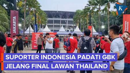Situasi di GBK Jelang Laga Timnas Indonesia Vs Thailand