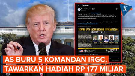 AS Buru 5 Komandan IRGC, Tawarkan Hadiah Rp 177 Miliar