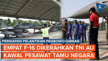 Jet Tempur F-16 TNI AU Bakal Kawal Pesawat Tamu Pelantikan Prabowo-Gibran