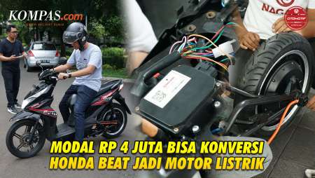 Konversi Honda Beat Jadi Motor Listrik Cuman Modal Rp 4 Juta