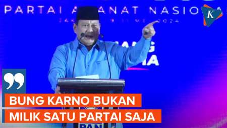 Prabowo: Ada yang Ngaku-Ngaku Bung Karno Milik Satu Partai, Tidak