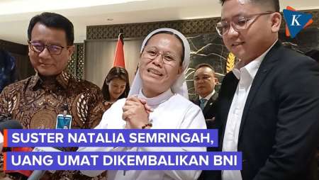 Senyum Semringah Suster Natalia, Uang Umat Paroki Aek Nabara Dikembalikan BNI