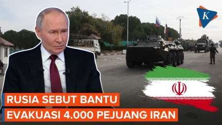 Putin Sebut Rusia Telah Evakuasi 4.000 Pejuang Iran dari Suriah