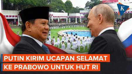 Putin Ikut Beri Selamat HUT Ke-81 RI, Kirim Ucapan Ke Prabowo