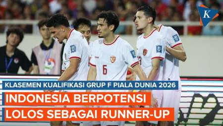Klasemen Grup F Kualifikasi Piala Dunia 2026, Garuda Berpotensi Lolos sebagai Runner-up