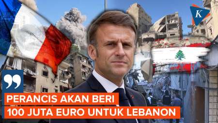 Macron: Perancis Akan Beri Bantuan 100 Juta Euro untuk Dukung Lebanon