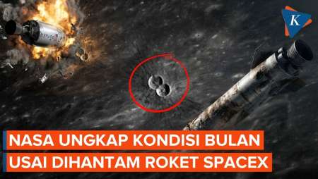 Penampakan Permukaan Bulan Setelah Ditabrak Roket SpaceX