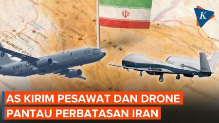 AS Kerahkan Pesawat Mata-mata dan Drone Pantau Perbatasan Iran