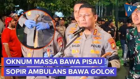 Polisi: Ada Oknum Bawa Senjata Tajam Saat Demo Di Bundaran HI