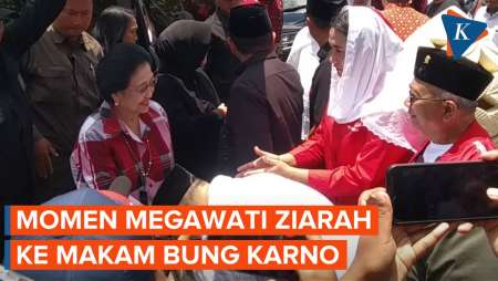 5 Hari Jelang Coblosan, Megawati Ziarah ke Makam Bung Karno