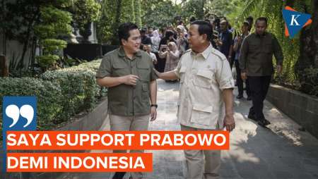 Batal Jadi Cawapres, Erick Thohir Tetap Dukung Prabowo