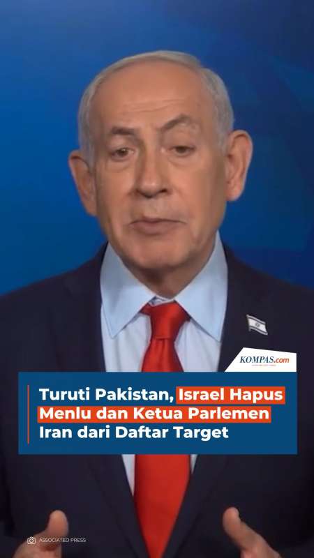 Turuti Pakistan, Israel Hapus Menlu dan Ketua Parlemen Iran dari Daftar Target