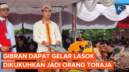 Gibran Dikukuhkan Jadi Orang Toraja, Dapat Gelar Lasok