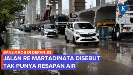 Tak Ada Resapan Air, Banjir Rob Di Jalan RE Martadinata Jakut Tak Cepat Surut
