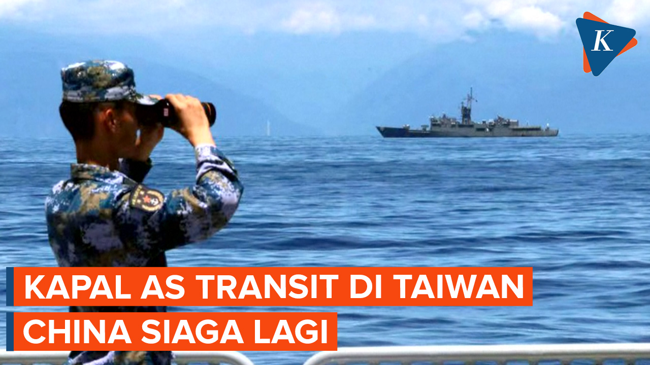Kapal Perang AS Transit di Selat Taiwan, China Kembali Siaga