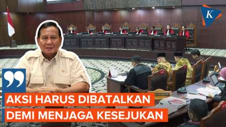 Alasan Prabowo Minta Pendukungnya Batalkan Aksi di MK