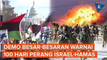 100 Hari Perang Israel-Hamas, Ribuan orang Geruduk Gedung Putih Serukan Akhiri Perang di Gaza