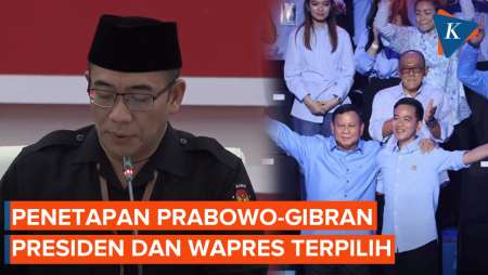 KPU Tetapkan Prabowo-Gibran sebagai Presiden-Wapres Terpilih