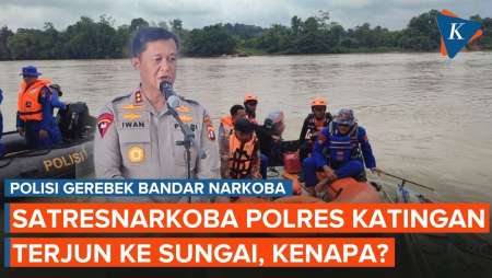 Diteriaki "Perampok" Saat Gerebek Bandar Sabu Di Katingan, Kenapa Polisi Terjun Ke Sungai?