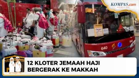 Momen 12 Kloter Awal Jemaah Haji Indonesia Mulai Menuju Makkah