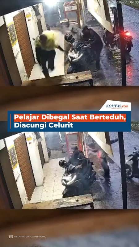 Pelajar Dibegal Saat Berteduh, Diacungi Celurit