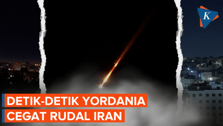 Detik-detik Yordania Cegat Rentetan Rudal Iran yang Menuju Israel