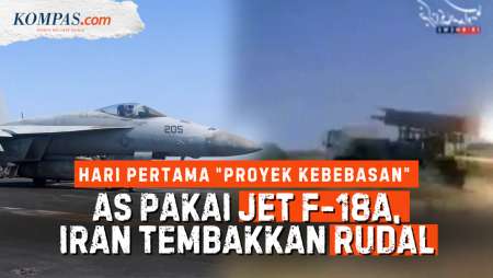 Hari Pertama "Proyek Kebebasan": AS Kerahkan F-18A, Iran Balas Tembak Rudal Ke Kapal Perang