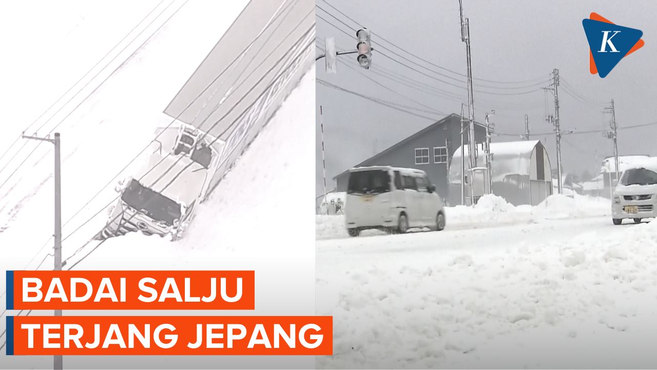 Badai Salju Melanda Jepang sampai Menutupi Jalan