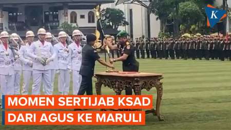 Momen Sertijab KSAD, Jenderal Maruli Simanjuntak Resmi Gantikan Jenderal Agus Subiyanto