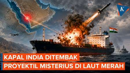 Kapal India Tenggelam Di Laut Merah Usai Diserang Dekat Yaman, Seluruh Awak Berhasil Diselamatkan