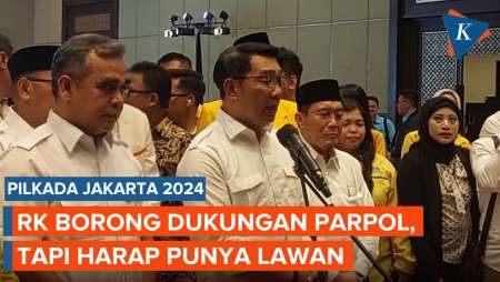 Ridwan Kamil Borong Dukungan Parpol, tapi Berharap Tak Lawan Kotak Kosong di Pilkada Jakarta