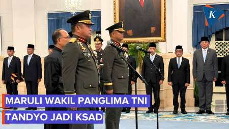 Prabowo Lantik Maruli Jadi Wakil Panglima TNI, Tandyo Jadi KSAD