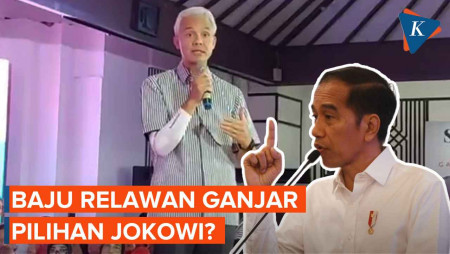 Kata Ganjar, Baju Hitam Putih Relawannya Pilihan Jokowi